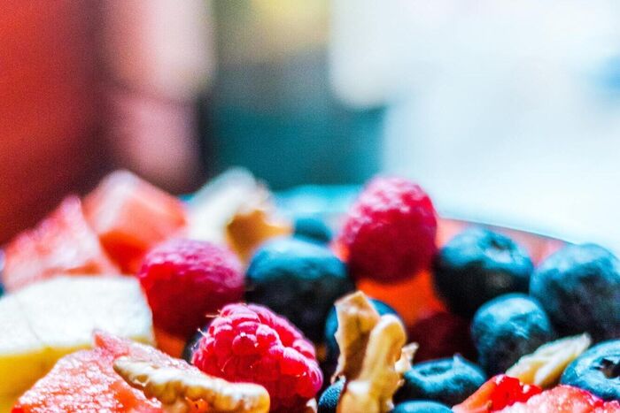 Mint and Lime Dressed Fruit Salad