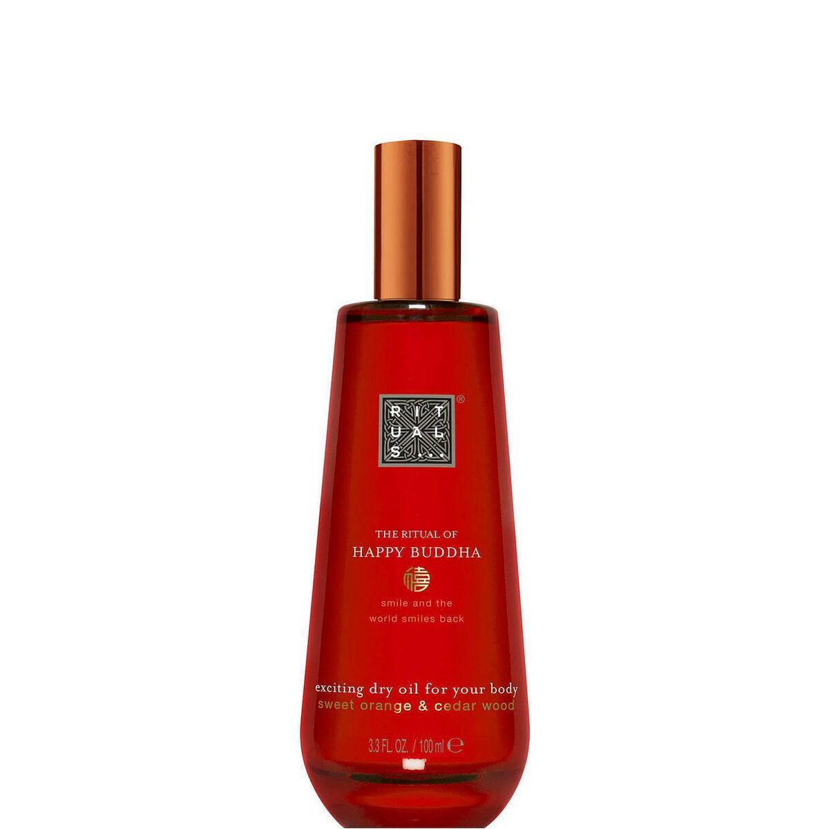 The Ritual of Happy Buddha Dry Oil for Body &amp; Hair, 100ml. Reduced from €20.50 to  €14.35 