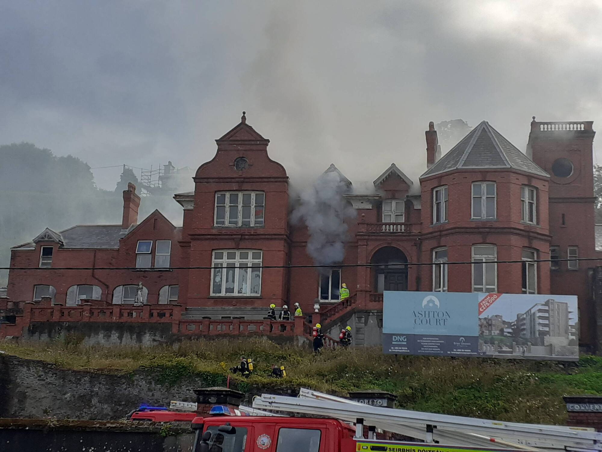 Firefighters attend fire at former Youghal convent