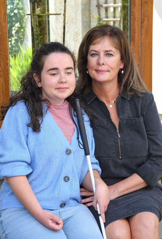 Niamh Kilcawley with her mother Sinead at their home in Ballinroad, Dungarvan. Picture: Howard Crowdy