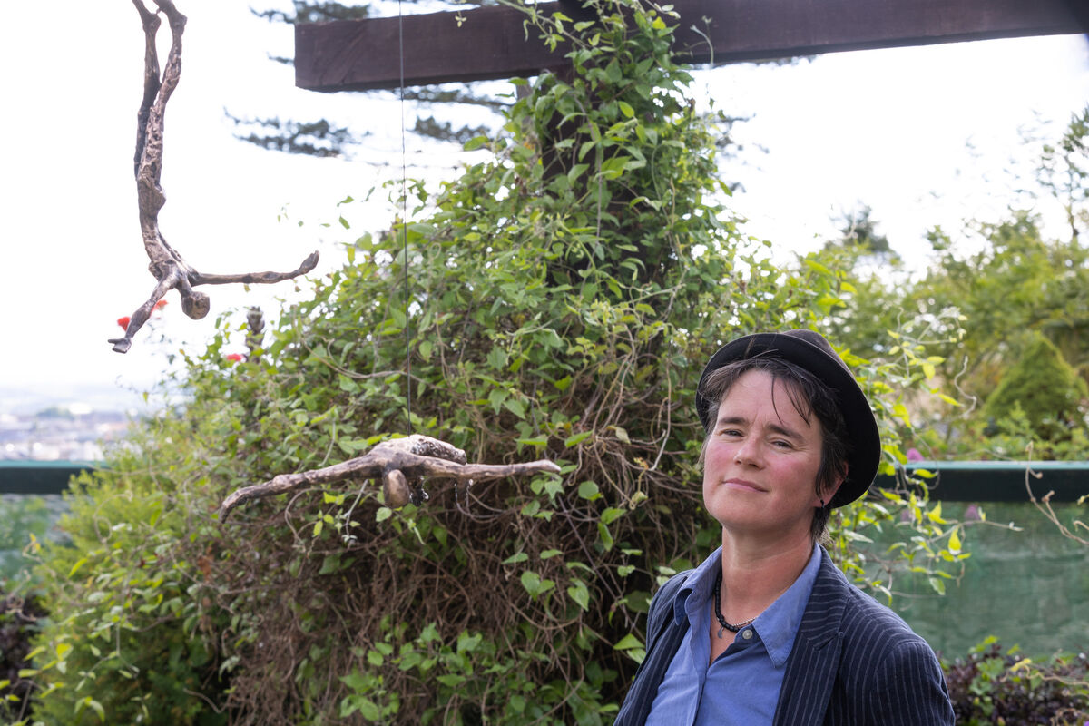 Sculptor Clodagh Redden with her bronze work, Dance of the Flyers, €3,800, at the launch of the annual outdoor sculpture exhibition at The Montenotte Hotel. Sculptor Clodagh Redden with her bronze work, Dance of the Flyers, €3,800, at the launch of the annual outdoor sculpture exhibition at The Montenotte Hotel.Â