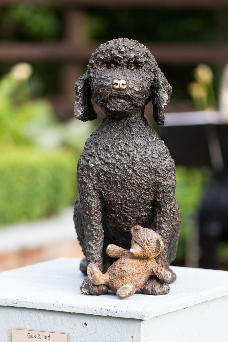 This bronze piece is called Gus & Ted by Dawn Conn, €5,750. This bronze piece is called Gus & Ted by Dawn Conn, €5,750.