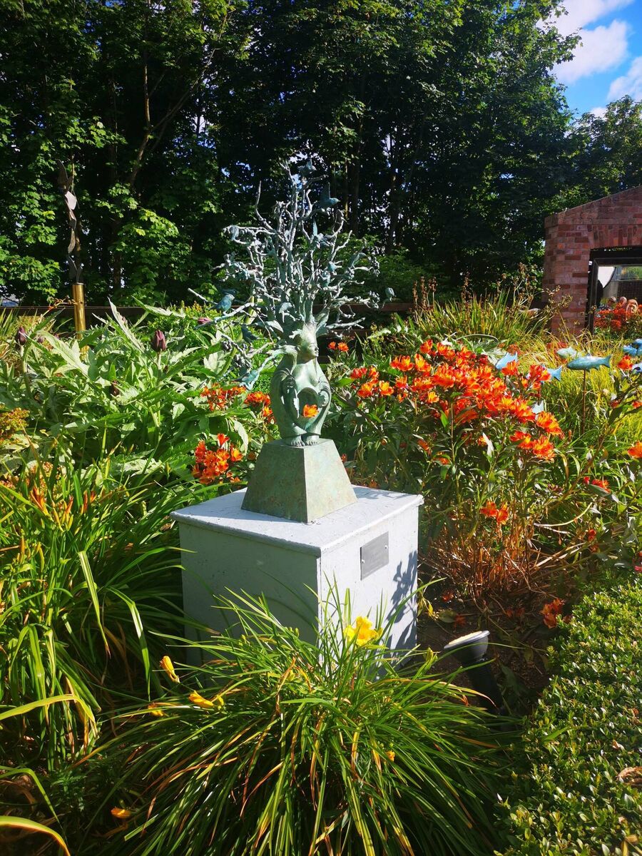Fidelma Massey's A Shrine for the Mother of Birds in bronze, €8000. Fidelma Massey's A Shrine for the Mother of Birds in bronze, €8000.Â