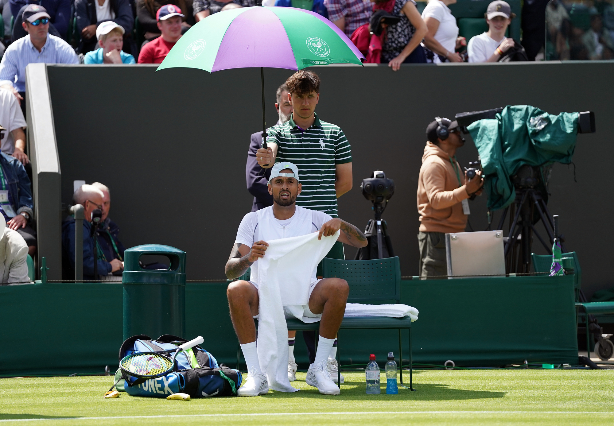 Nick Kyrgios criticises some spectators in five-set win over Britain’s Paul Jubb