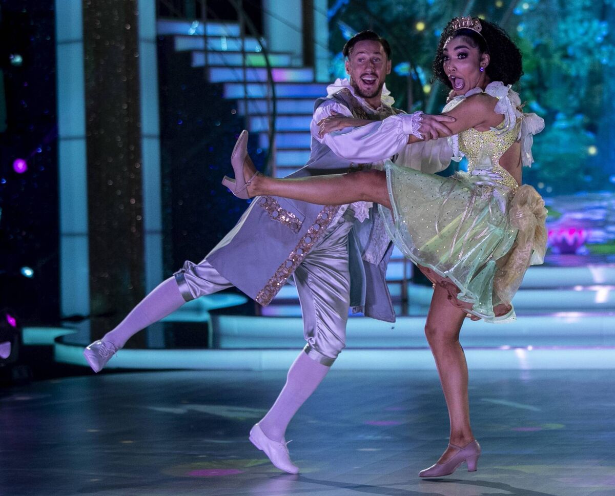 Erica Cody with partner Denys Samson during Dancing With The Stars Erica Cody with partner Denys Samson during Dancing With The Stars