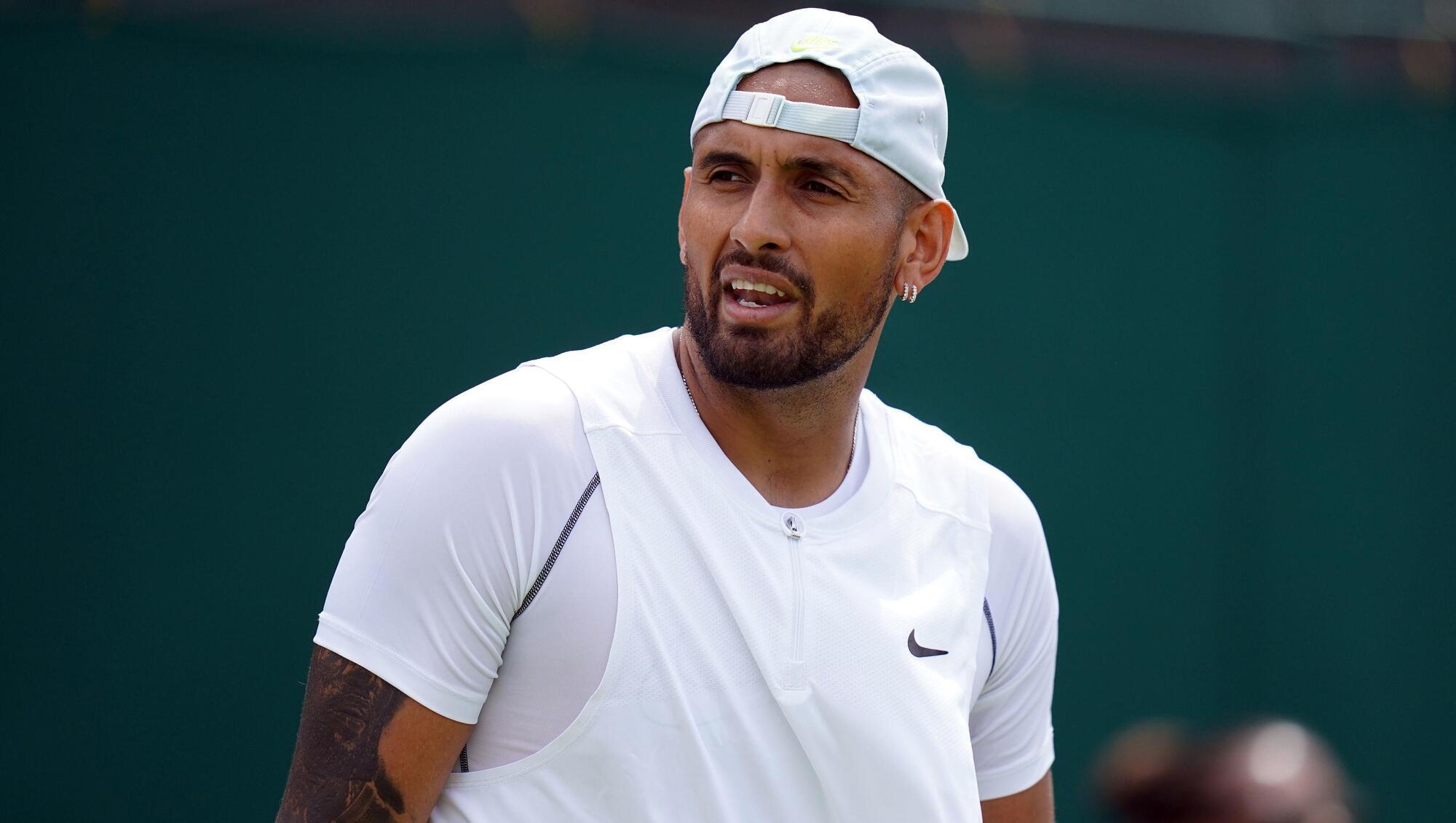 Nick Kyrgios defends spitting at fan during first-round win