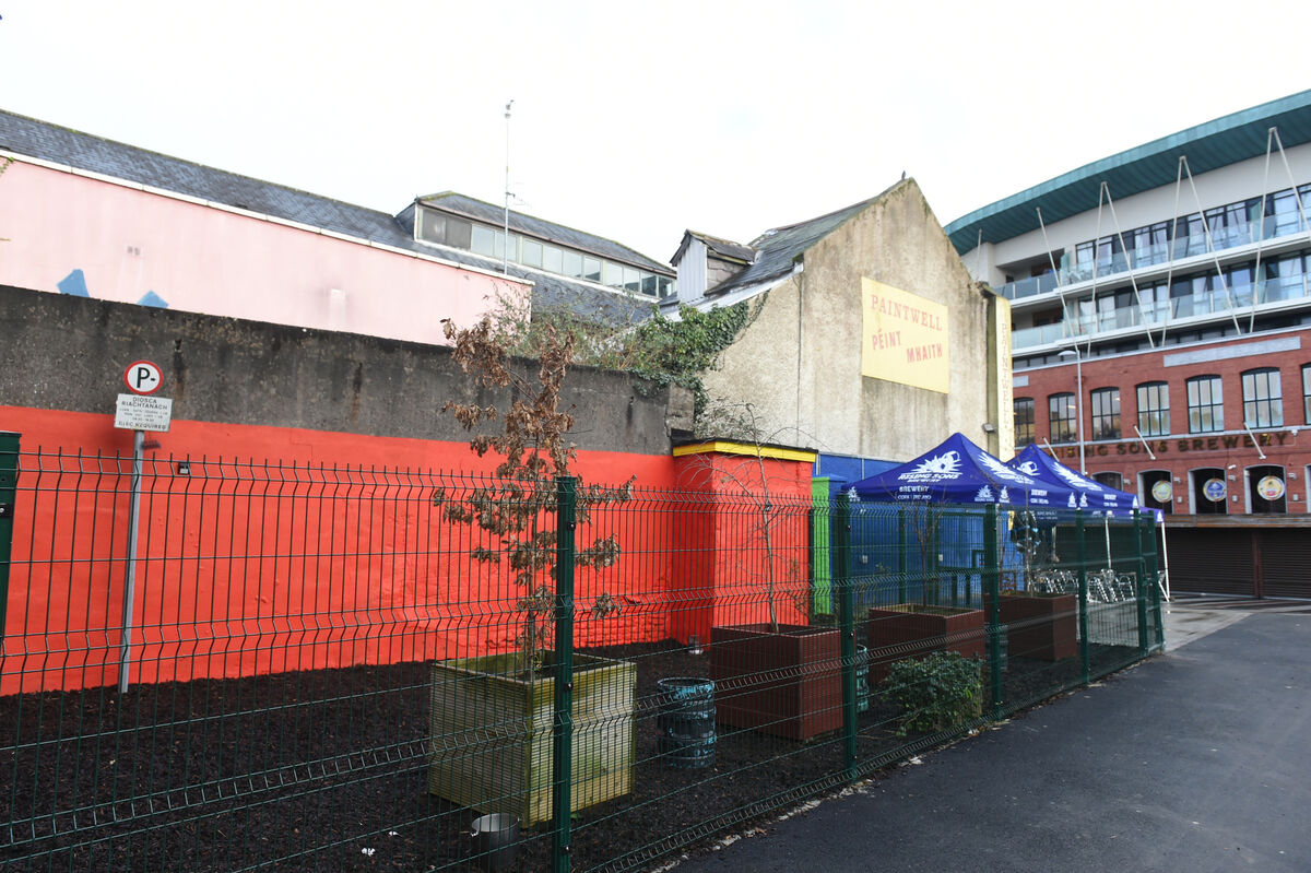 Slow-drying paint? Paintwell site was declared a derelict site in 2003, at 44, Cornmarket Street/Portney's Lane, Cork. Picture Larry Cummins