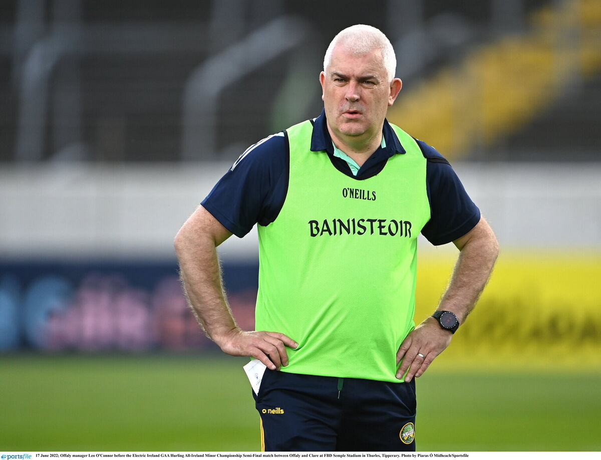 BUILDING: Offaly manager Leo O'Connor. Photo: Piaras Ó Mídheach/Sportsfile
