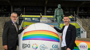 <p>PRIDE: The Gaelic Games family encourage all clubs to show their visibility on pride weekend and express solidarity with those who are LGBTQI+. Photo: Ray McManus/Sportsfile</p>