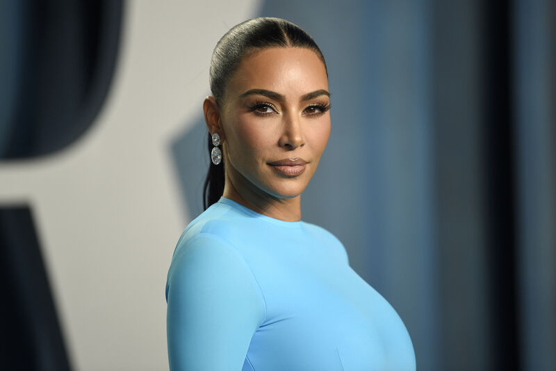 Claims by Kim Kardashian clothing company Skims on its compostable underwear packaging, which states 'I am not plastic', are undermined by the small print saying the product is plastic type 4 or LDPE (Low-Density Polyethylene). Picture: Evan Agostini/Invision/AP