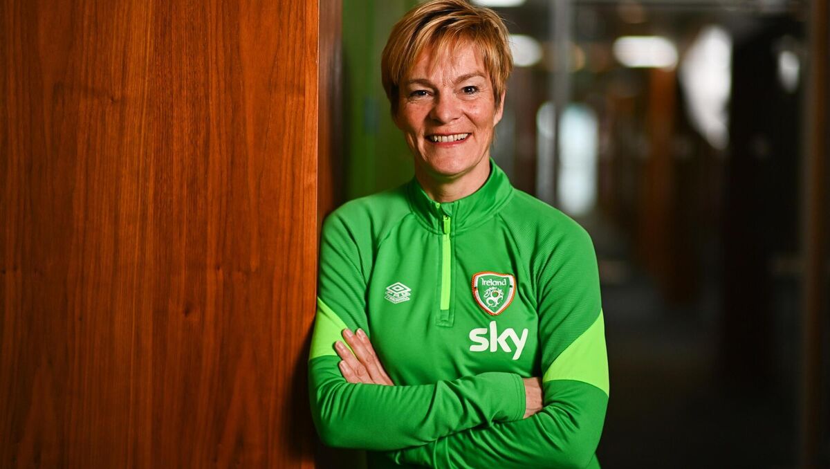 Manager Vera Pauw after a Republic of Ireland women squad announcement at FAI Headquarters in Abbotstown, Dublin. Photo by Eóin Noonan/Sportsfile