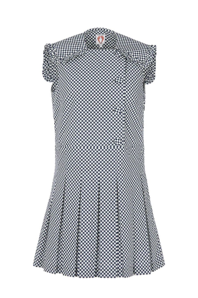 Gingham Sailor Dress, €530, Shrimps Gingham Sailor Dress, €530, Shrimps