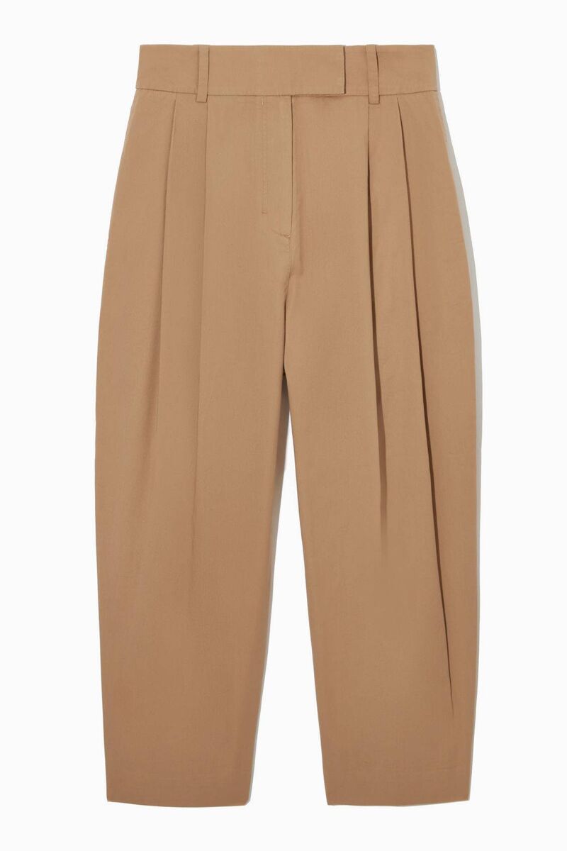 Pleated barrel leg chinos, COS, €79