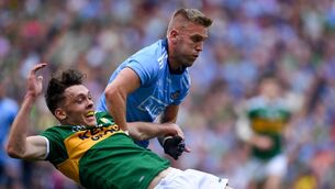 <p>TITANIC BATTLE: Dublin’s Jonny Cooper gets to grips with Kerry’s David Clifford in the 2019 final. Rivals Dublin and Kerry are set for another huge encounter at Croke Park on Sunday as they bid to book a place in this year’s All-Ireland Final.<span class="contextmenu emphasis CaptionCredit"> </span>
            </p>
