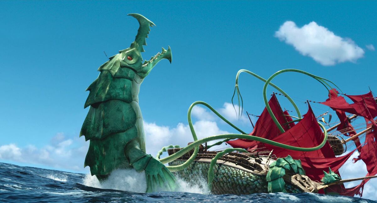 THE SEA BEAST - (Pictured) Brickleback and The Inevitable . Cr: Netflix © 2022 THE SEA BEAST - (Pictured) Brickleback and The Inevitable . Cr: Netflix © 2022