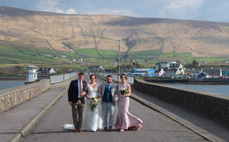 Rebecca Curran and Dominic Tully with Denise Curran and Barry Delargy