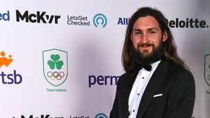 <p> Double Olympic medallist Paul O'Donovan in attendance at the Team Ireland Olympic Ball in the Mansion House, Dublin.</p>
