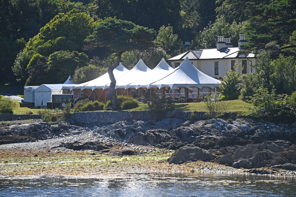  Marquees set up on the grounds of Graham Norton's house at Ahakista. Picture: Eddie O'Hare