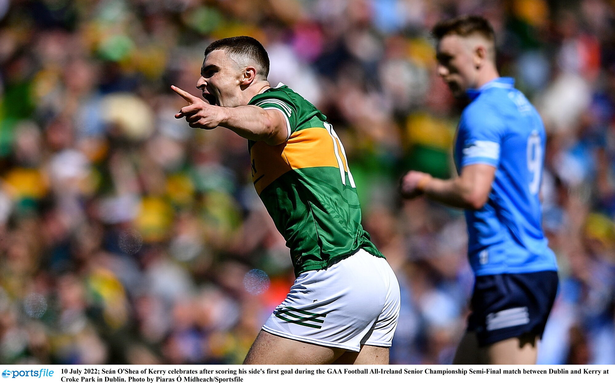 Last minute Seán O'Shea free sees Kerry past Dublin and into All-Ireland final