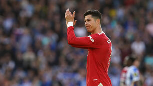 <p>Erik ten Hag says Cristiano Ronaldo remains in his plans (Gareth Fuller/PA)</p>