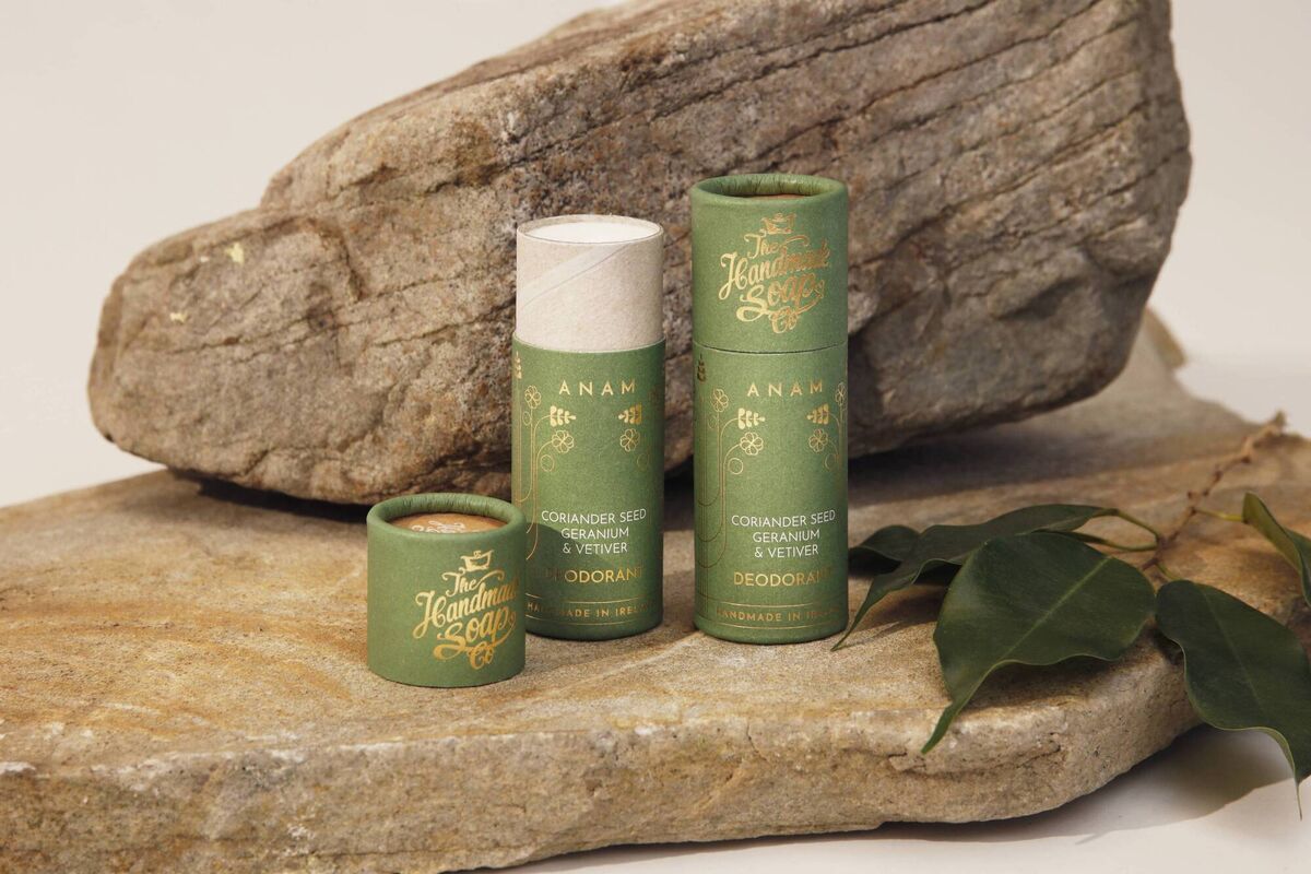Anam deodorant by the Handmade Soap Company.