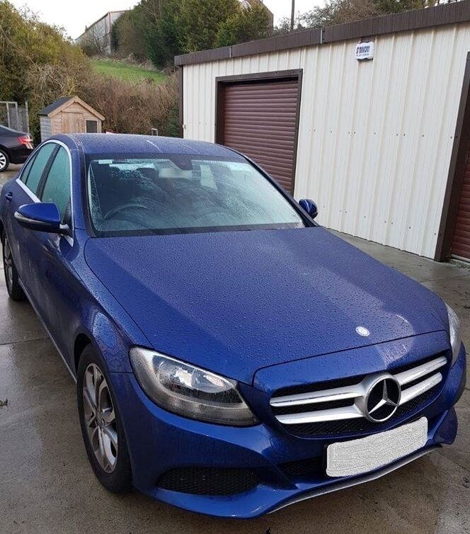 a Mercedes car seized today. Pic: Garda Press Office