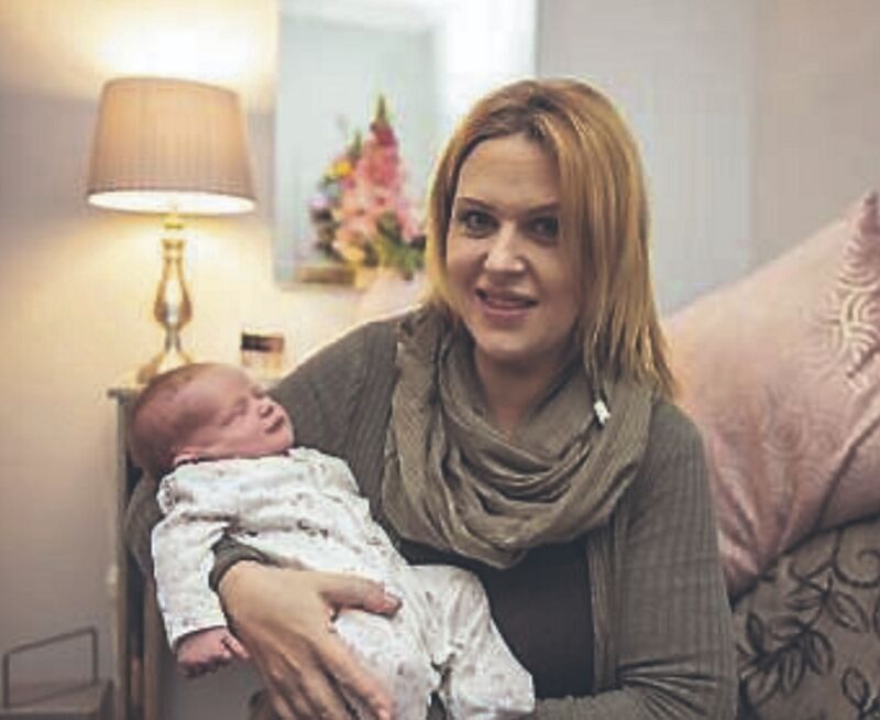 Baby Conor with his mother Lisa. Picture: Ciara Wilkinson.