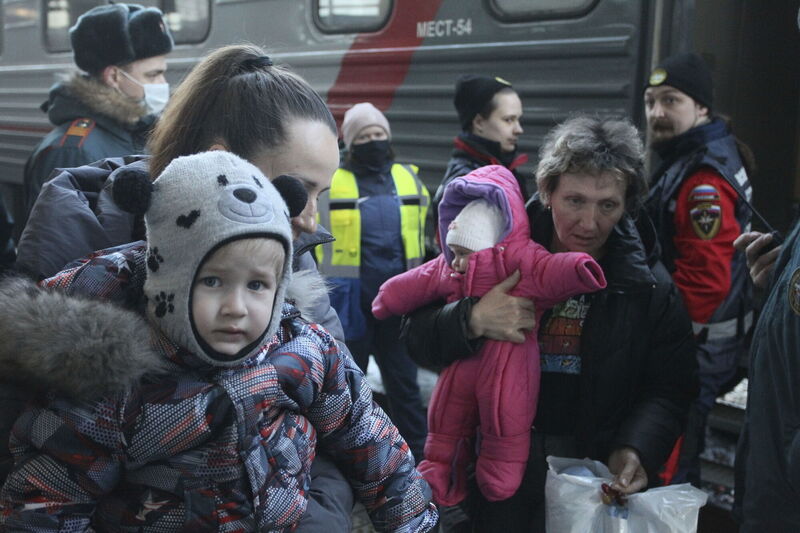 An astonishing eight million plus people have fled Ukraine seeking refuge from the Russian invasion. Picture: AP