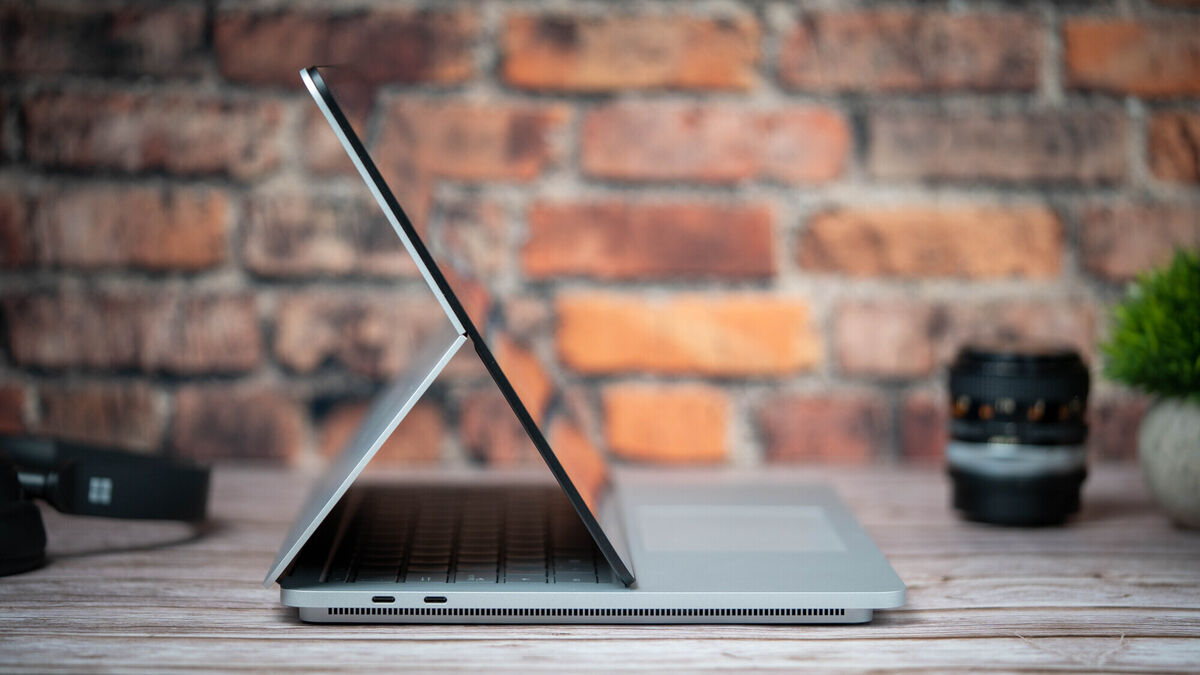 Microsoft Surface Studio in Stage mode. Picture Noel Campion. Microsoft Surface Studio in Stage mode. Picture Noel Campion.