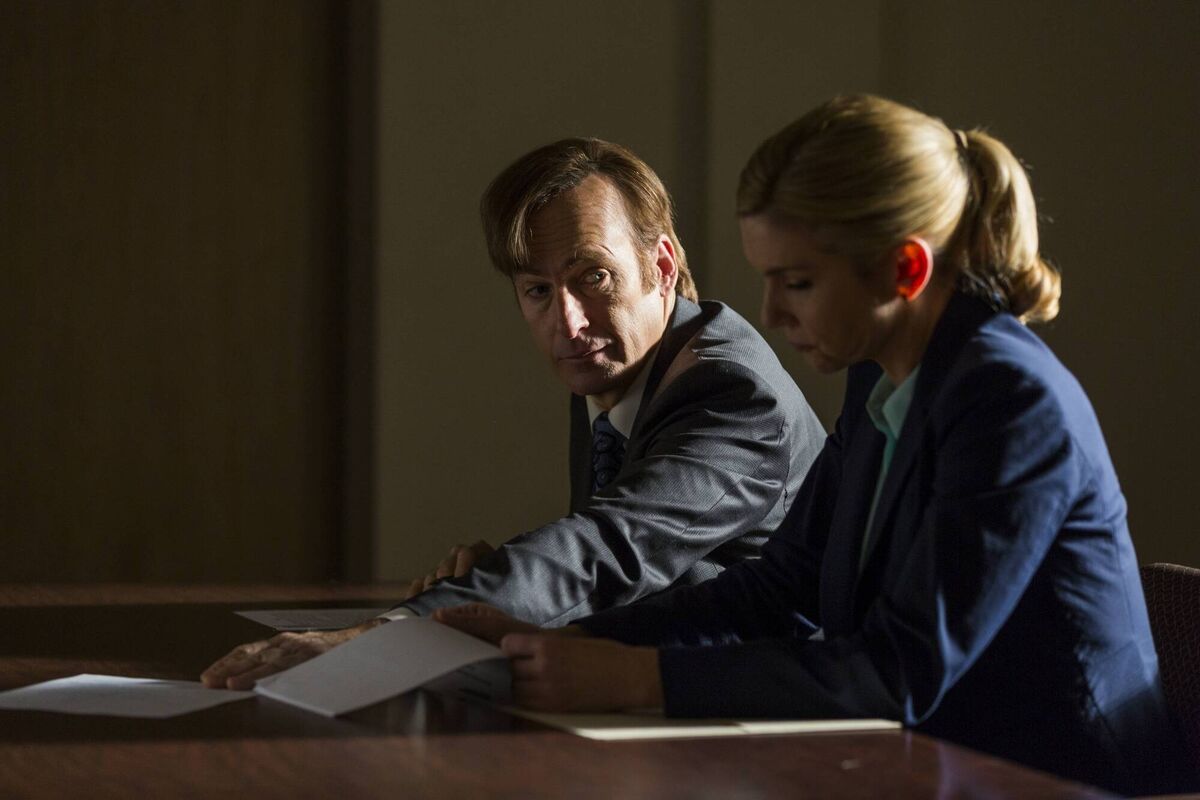 Bob Odenkirk and Rhea Seehorn in Better Call Saul