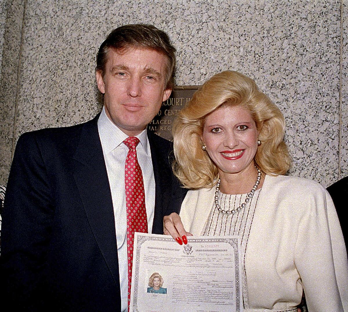 Donald Trump and then-wife, Ivana Trump. (AP Photo/File)