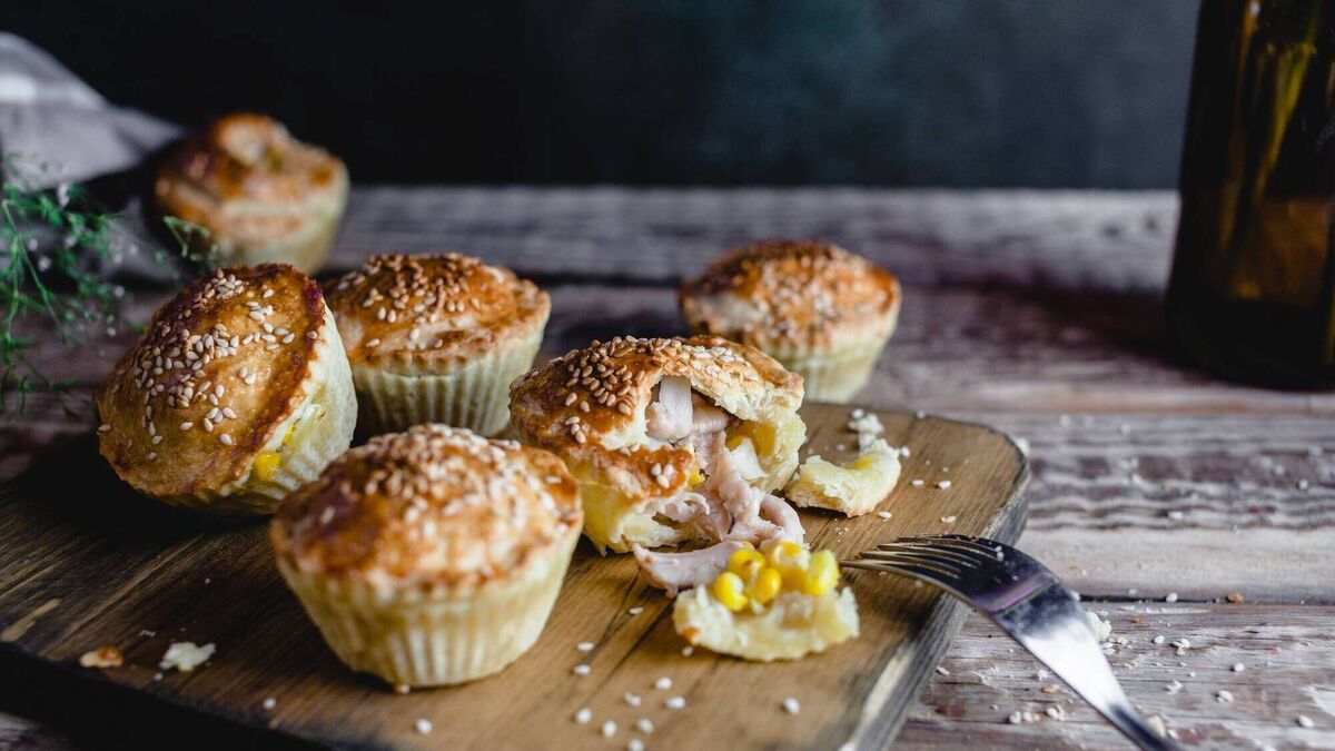 Handheld Chicken and Sweetcorn Pies