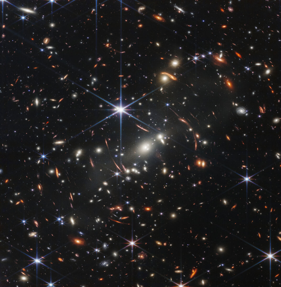 The first image from the James Webb Space Telescope which shows what is said to be the "deepest" and most detailed picture of the cosmos to date. It showcases a galaxy cluster called SMACS 0723 as it appeared 4.6 billion years ago. Photo: NASA