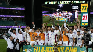 The CEO of Rugby Australia has condemned the ‘offensive remarks’ of spectators towards England staff (Mark Baker/AP)