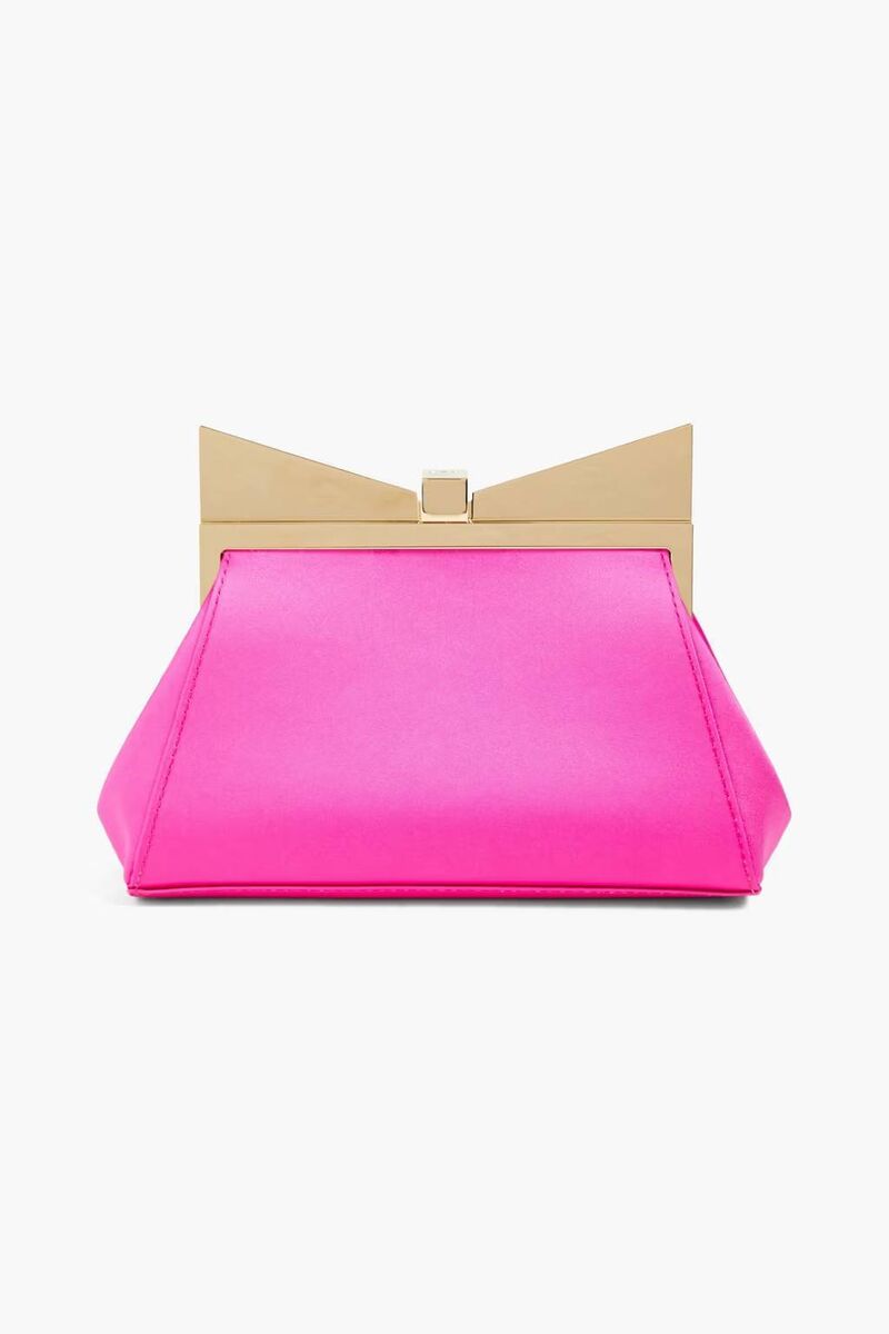 Sara Battaglia ‘Lady Me’ satin box clutch, The Outnet, was €666; now €399 