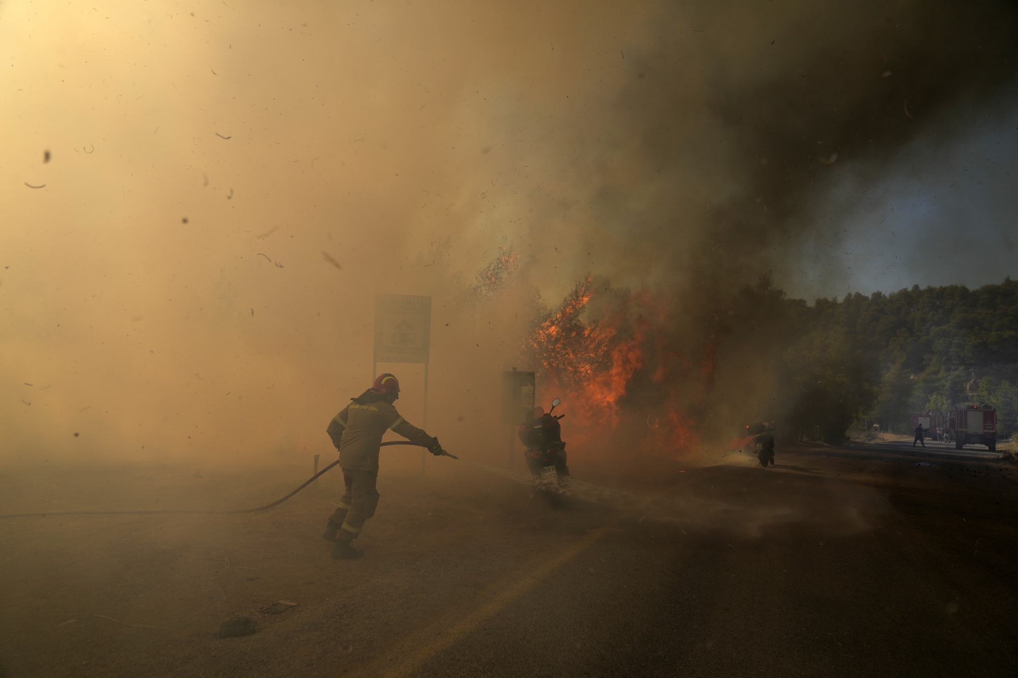 In Pictures: Wildfires burn across Europe in dry, hot weather