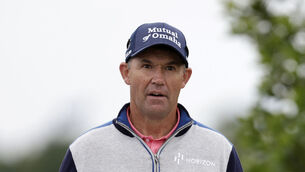 <p>EURO VISION: Pádraig Harrington during day two of The Open at the Old Course last week. </p>