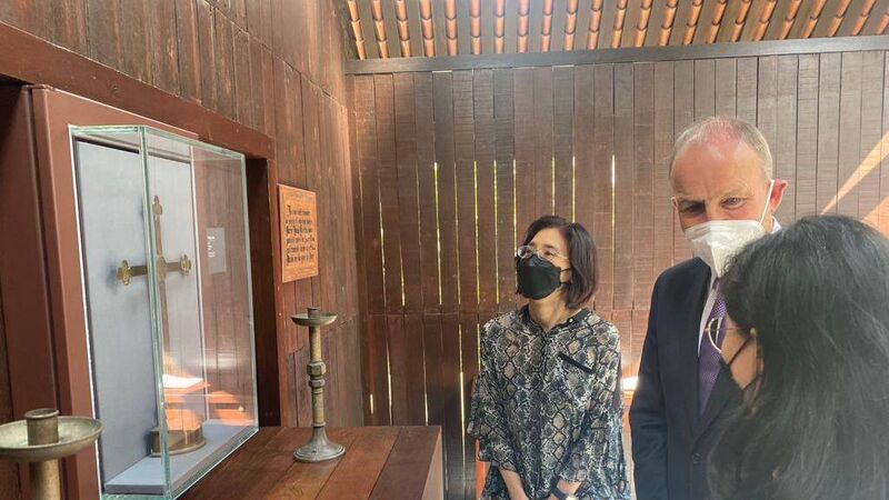 Taoiseach pays 'emotional' visit to Singapore prison where uncle once held as POW