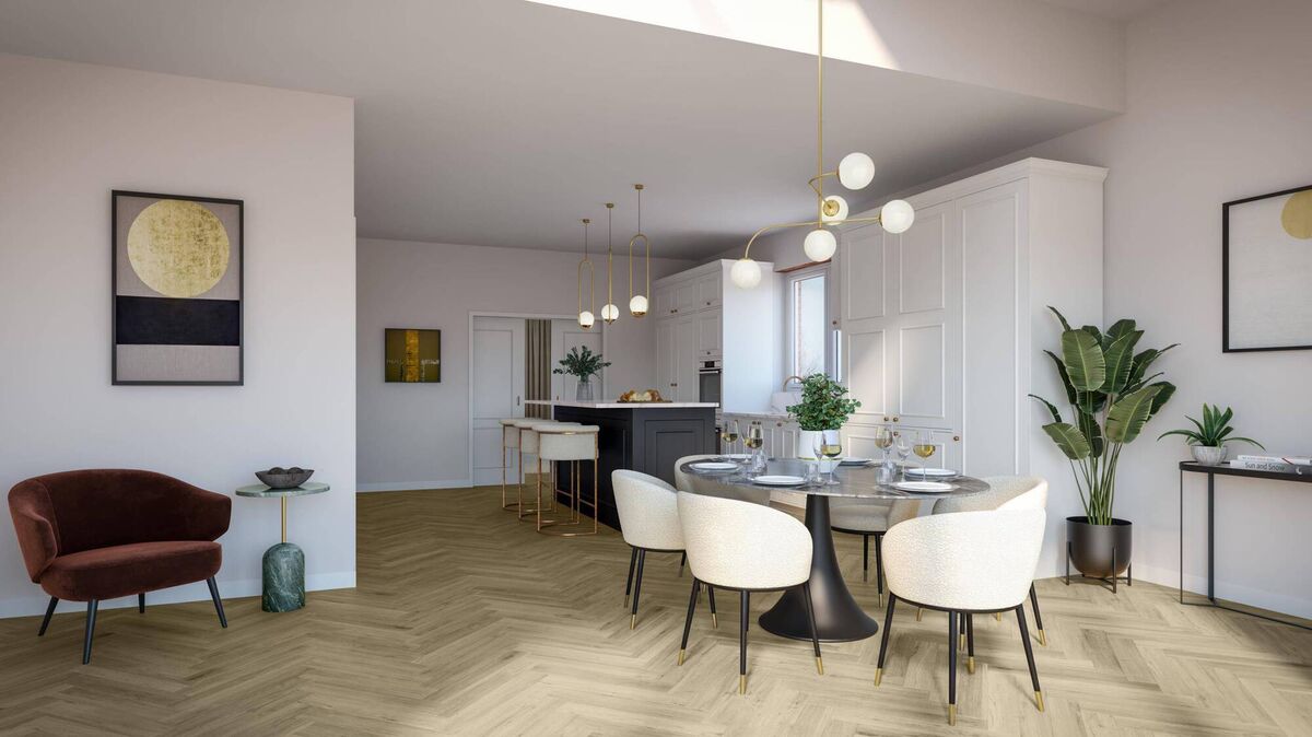 Indicative CGI of interiors at Ecklinville Indicative CGI of interiors at Ecklinville