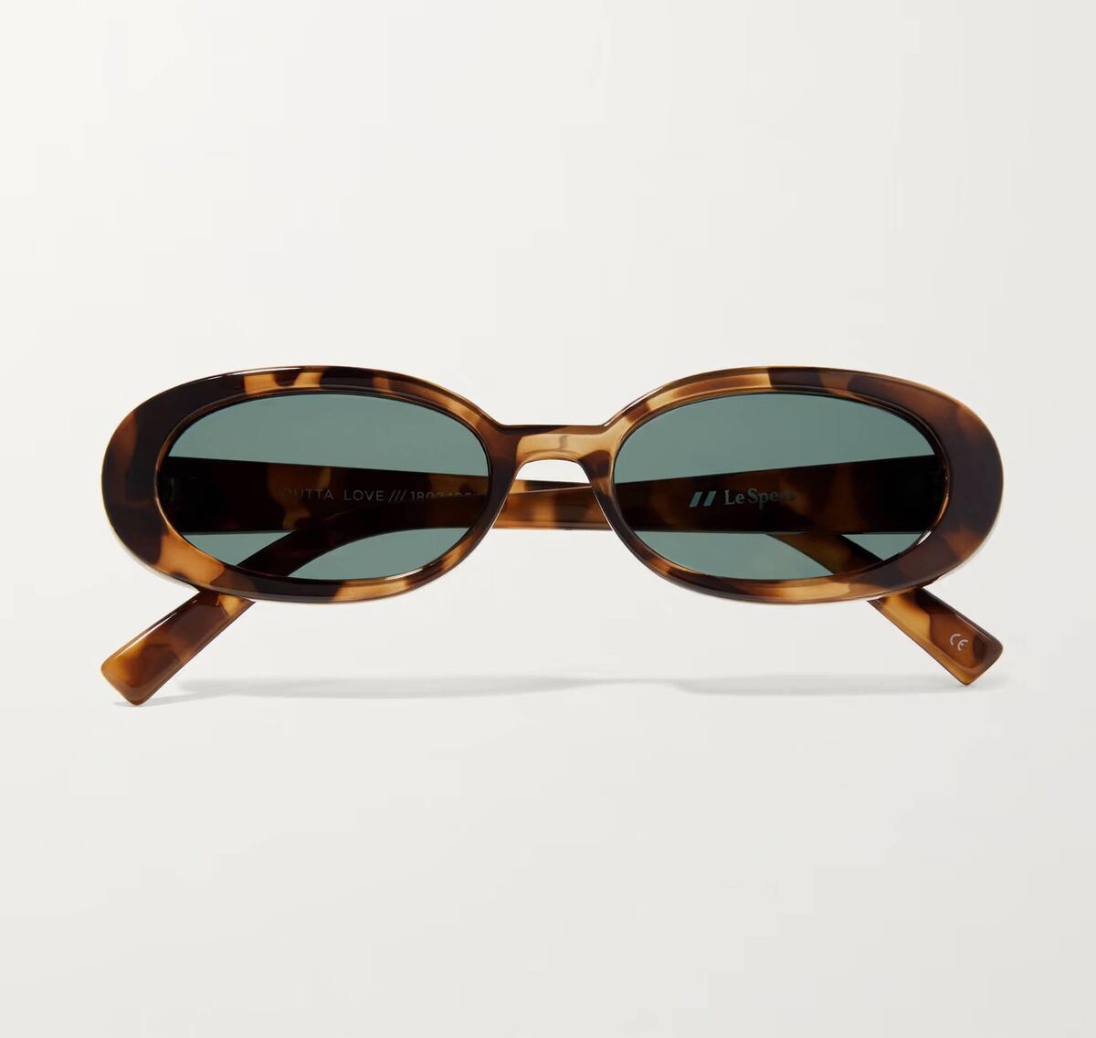 Le Specs ‘Outta Love’ oval frame tortoiseshell acetate sunglasses, Net-a-Porter, €85