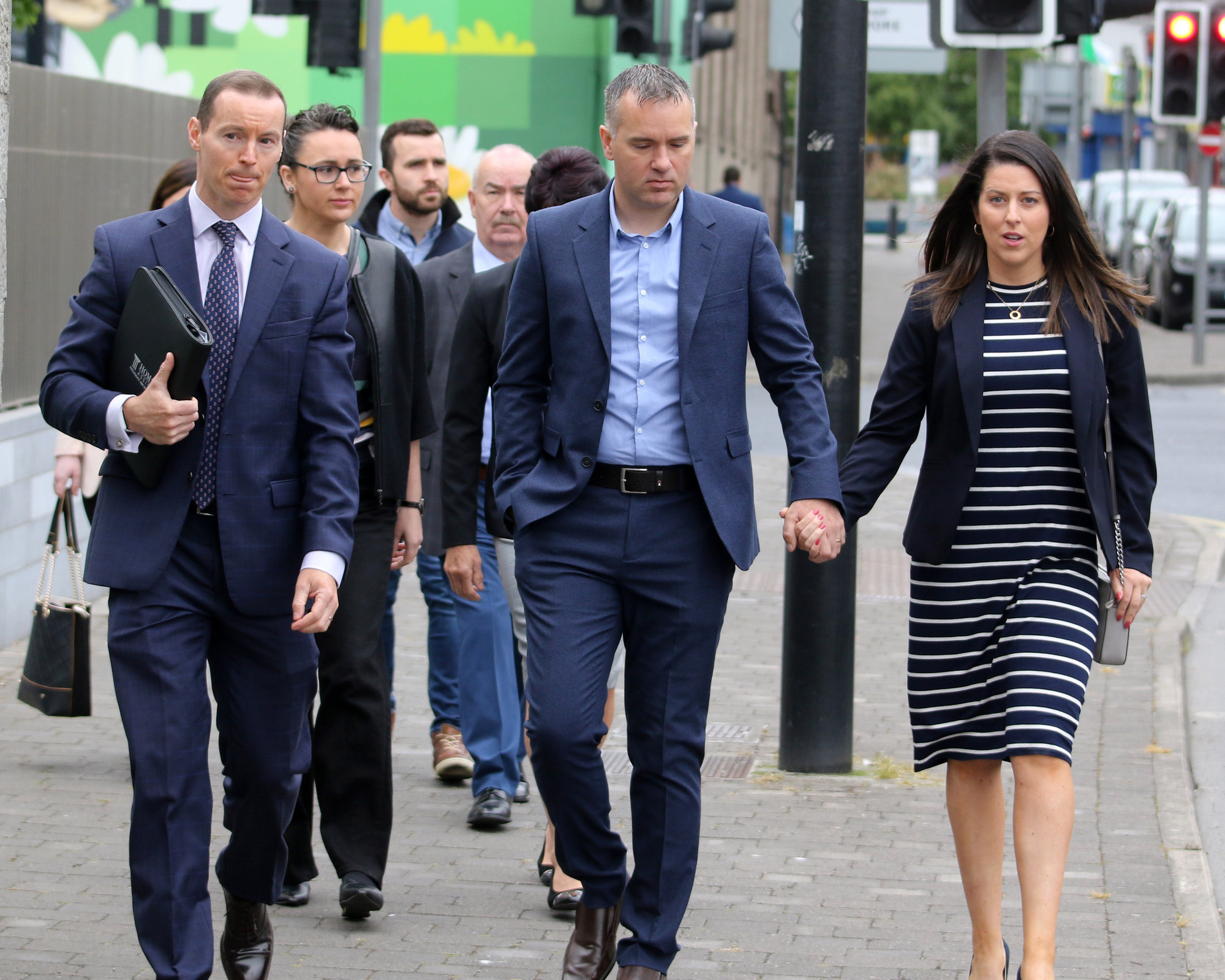 Members of the O'Herlihy and Whelan families on their way to an inquiry into the two men's deaths. File picture: Brendan Gleeson