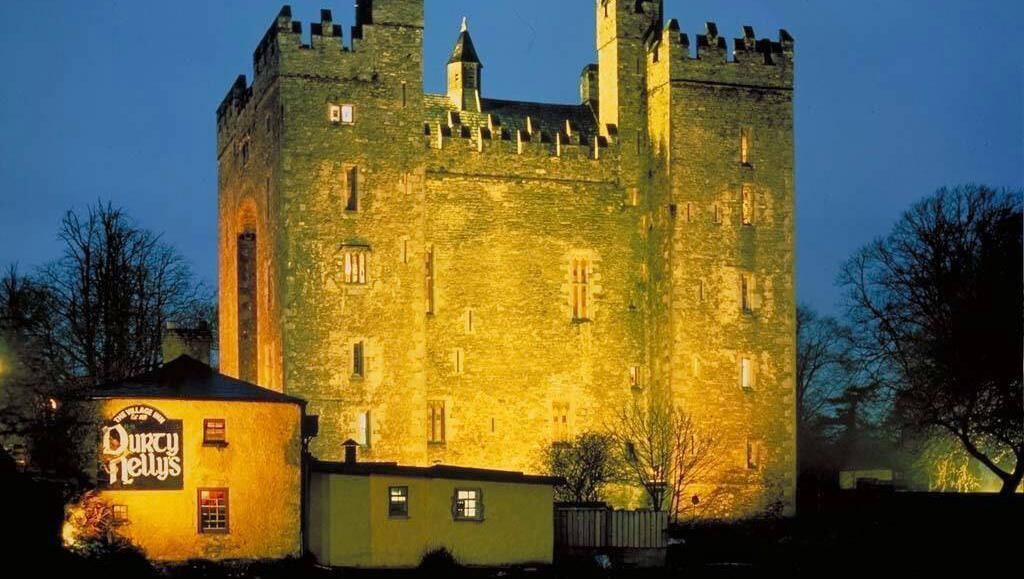 Worth seeing: Bunratty Castle by night.