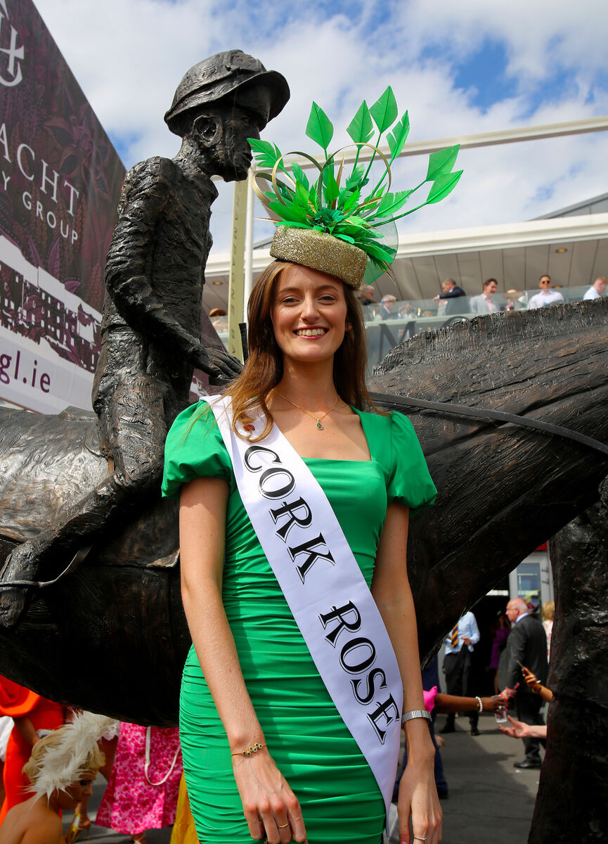  Cork Rose Jenny Byrne enjoying the day at the Galway Races. Picture: Hany Marzouk