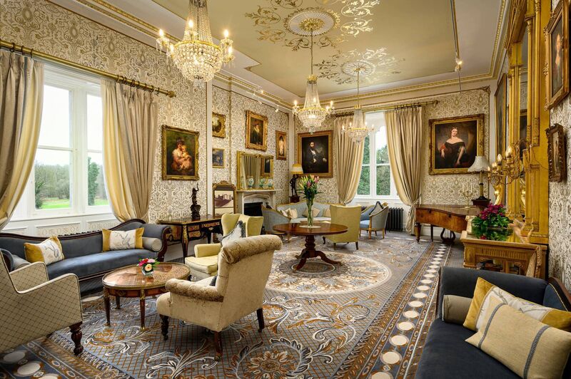 The Gold Room in Cabra Castle. 