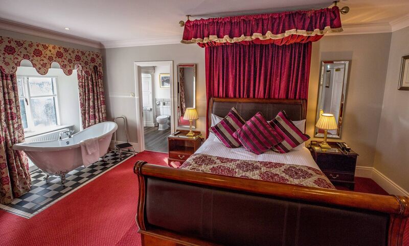 A bedroom in Markree Castle. 