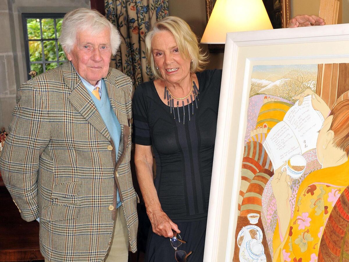 Pauline Bewick with her husband Pat Melia. Picture: Don MacMonagle 