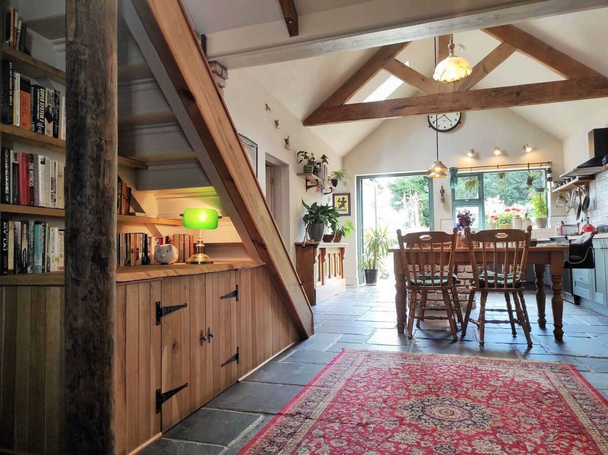 Interior is a charmer, and a property paragon of attention to detail (PS wood column is an old P&amp;T telegraph pole, sanded down)