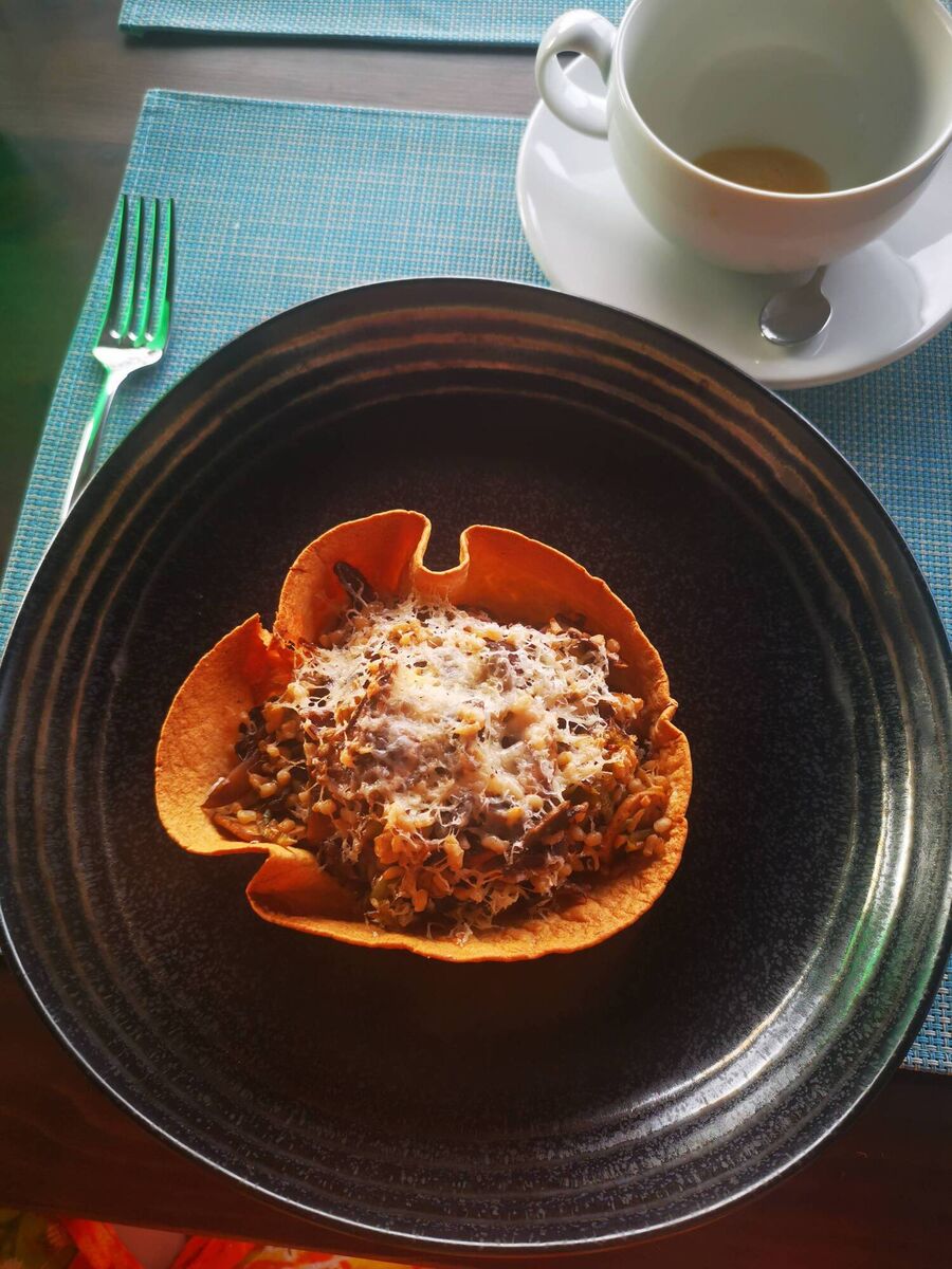 A burrito bowl, one of the meals Esther N McCarthy was served while staying at Dr Eva Orsmond’s health hotel.