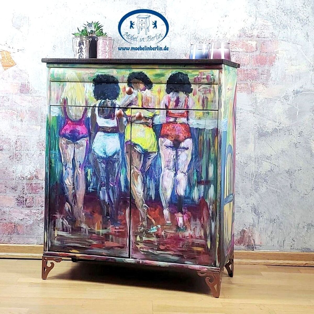 Rice paper is favoured by serious decoupage artists as it is fade-free and structurally strong. 'Bottoms Up' rice paper from €44 per 22-inch square, try Etsy.