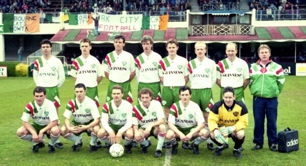 The Cork City team that defeated Shels in the Championship decider at the RDS in May 1993